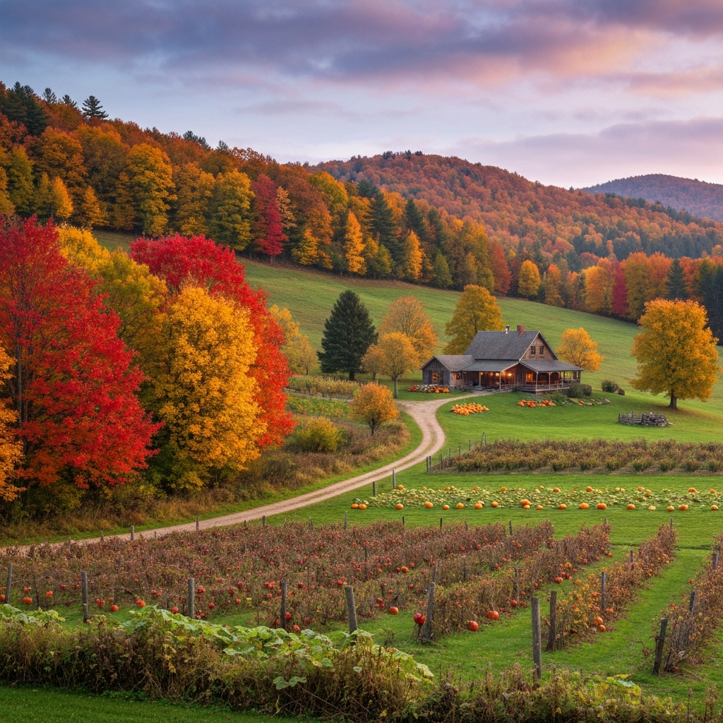 Beautiful fall foliage Virginia and leaf peeping Virginia at the mountain retreat