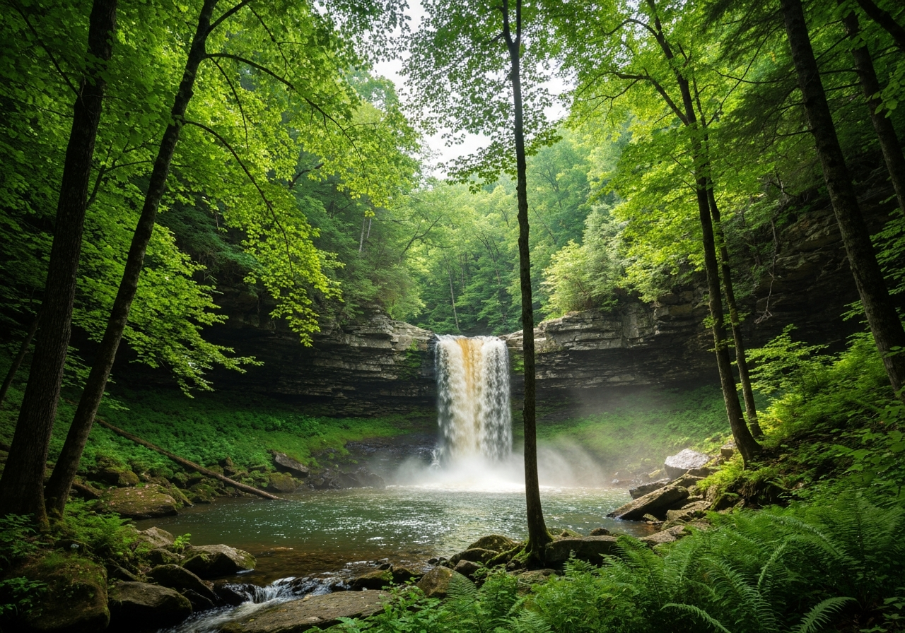 West Virginia Waterfall Trail - Appalachian history and culture near Bastian, Virginia