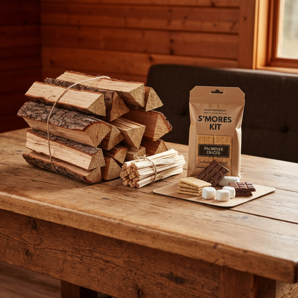 Ultimate Campfire Kit provision add-on at Pride's Mountain farm stay