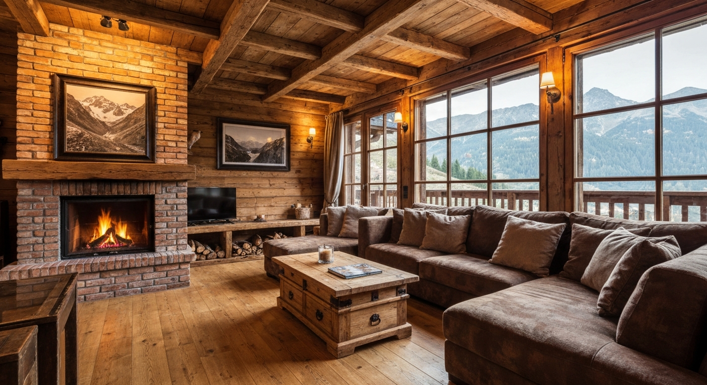 Fully equipped kitchen in the Mountain Guest House at Pride's Mountain, a Virginia cabin rental with full kitchen