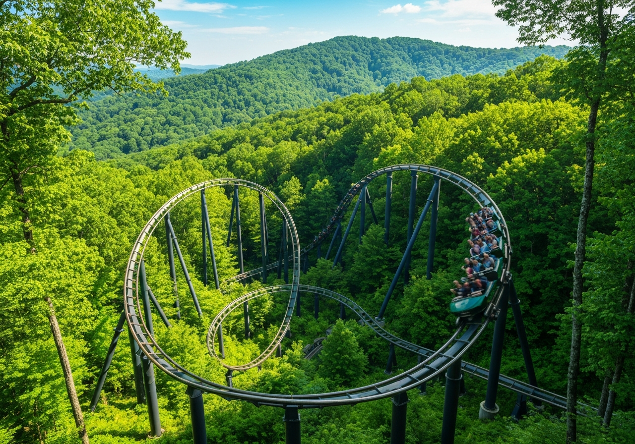 Brush Creek Holl'r Mountain Coaster - Appalachian history and culture near Bastian, Virginia