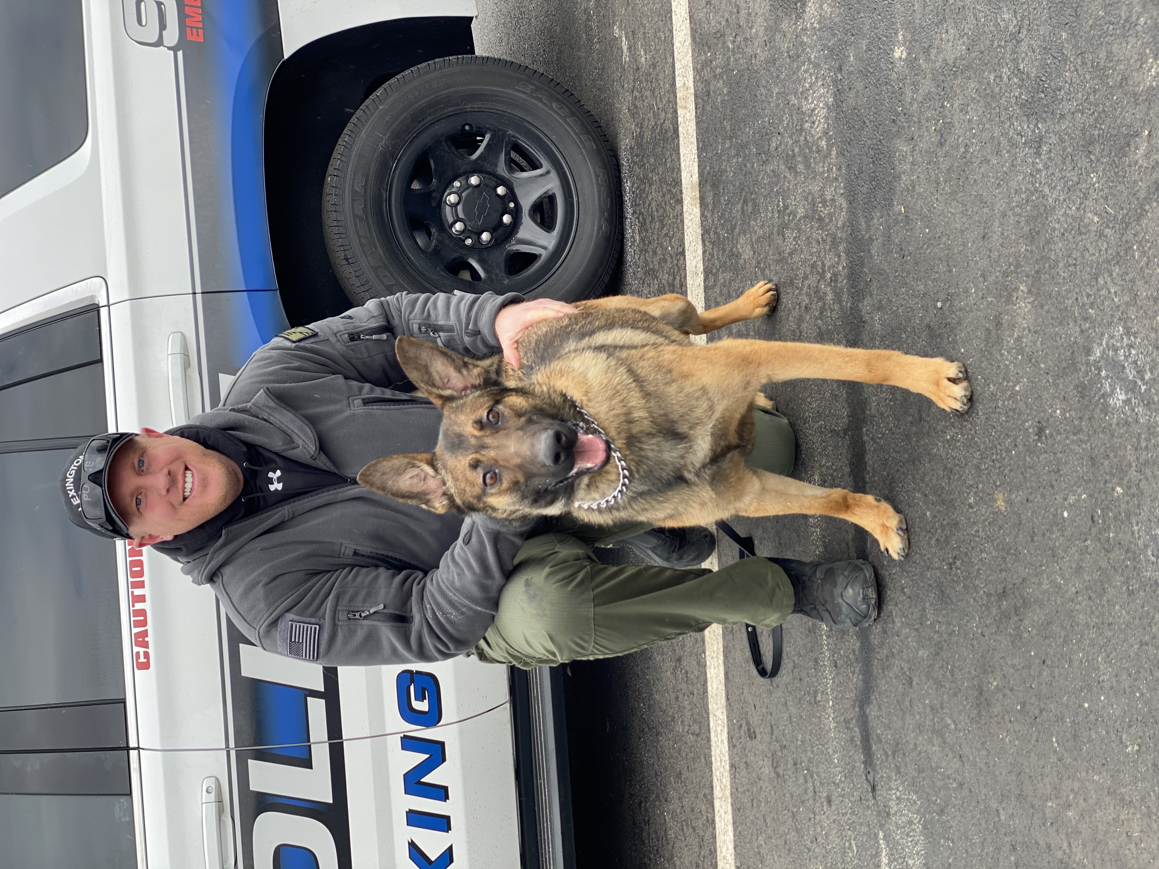 Jason Rothermund with K-9 partner
