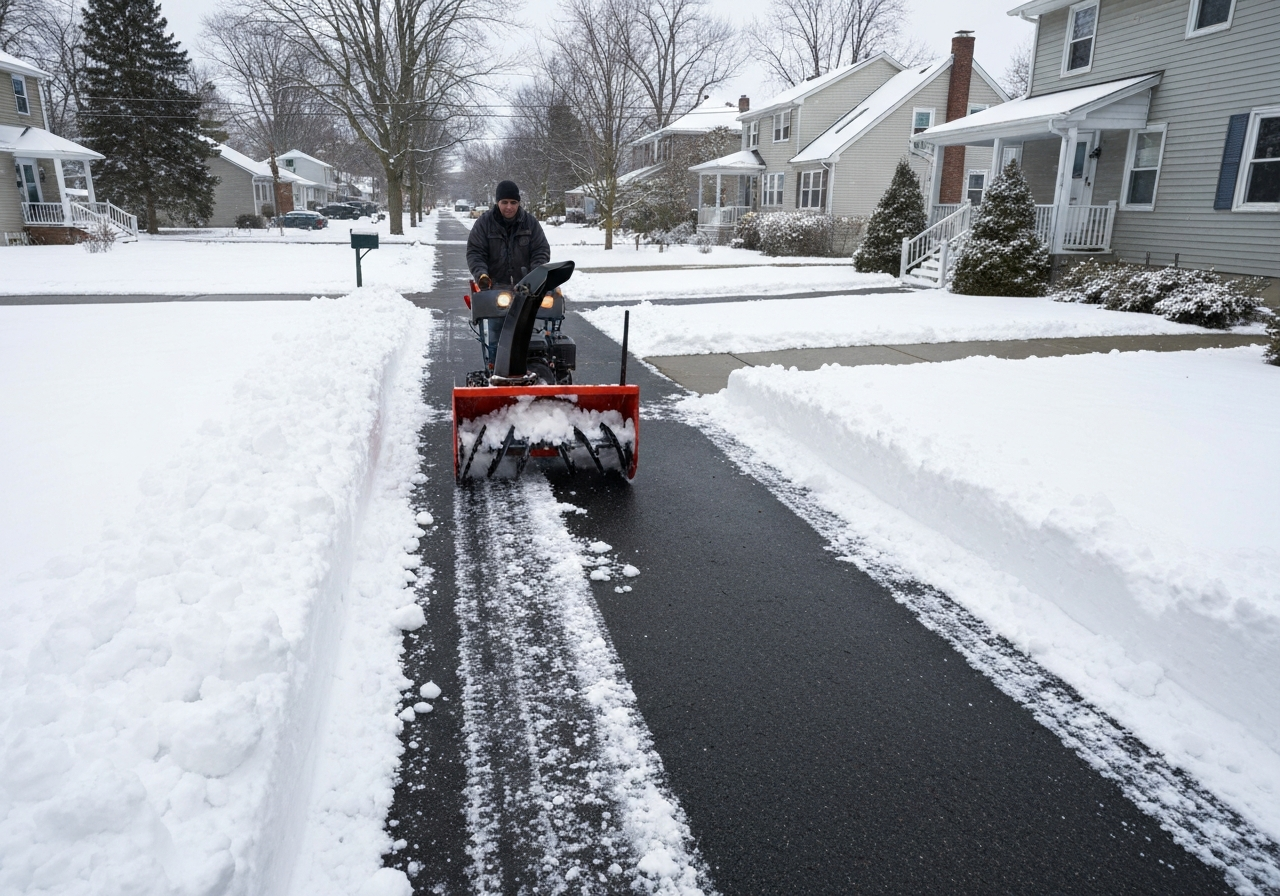 snow removal Cleveland Ohio driveway