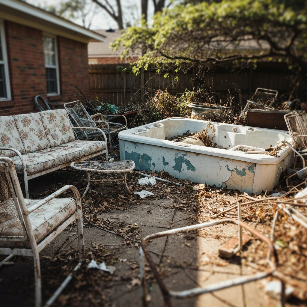 Before Yard Cleanup