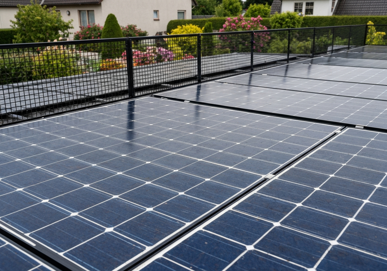 Protected solar panels