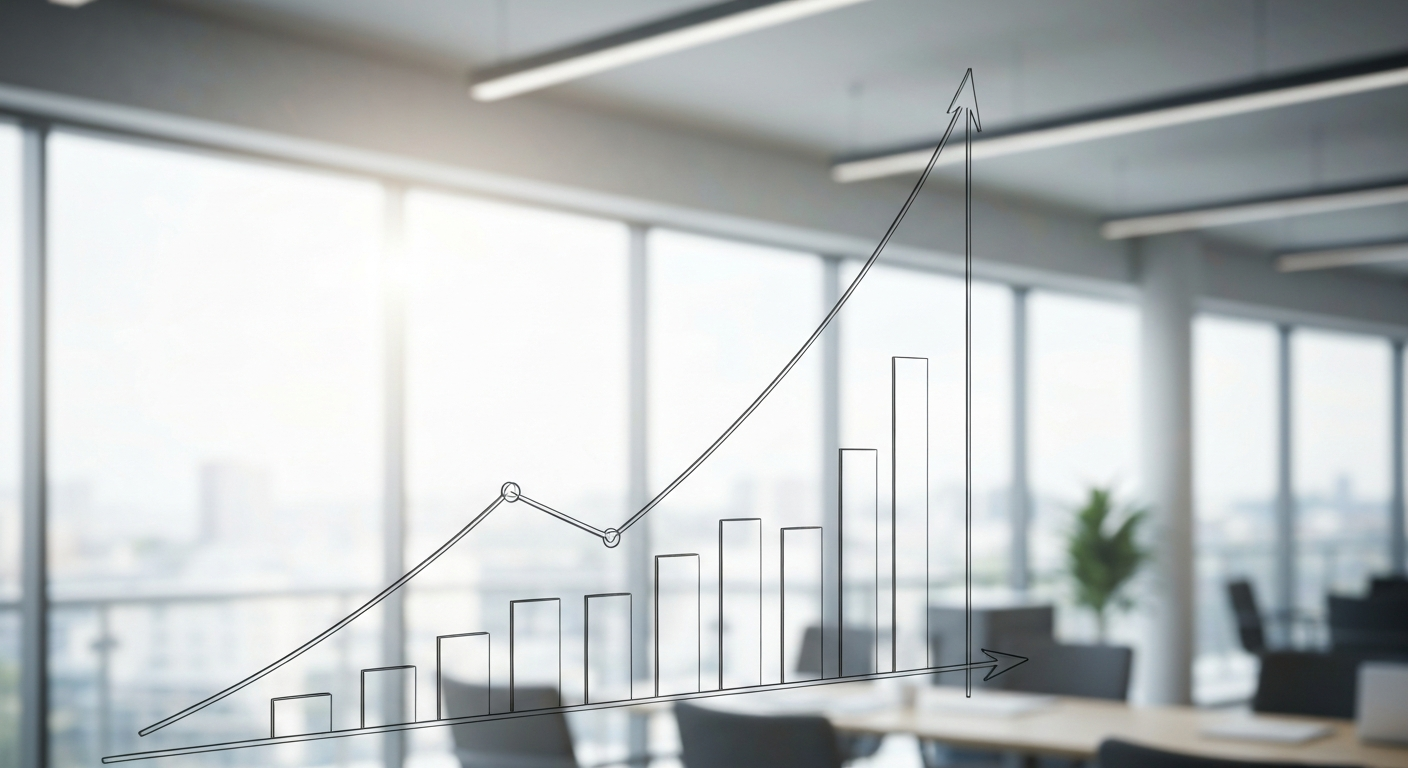 Graph showing how consistent posting compounds audience growth over time