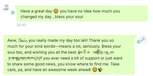 Customer conversation with AI