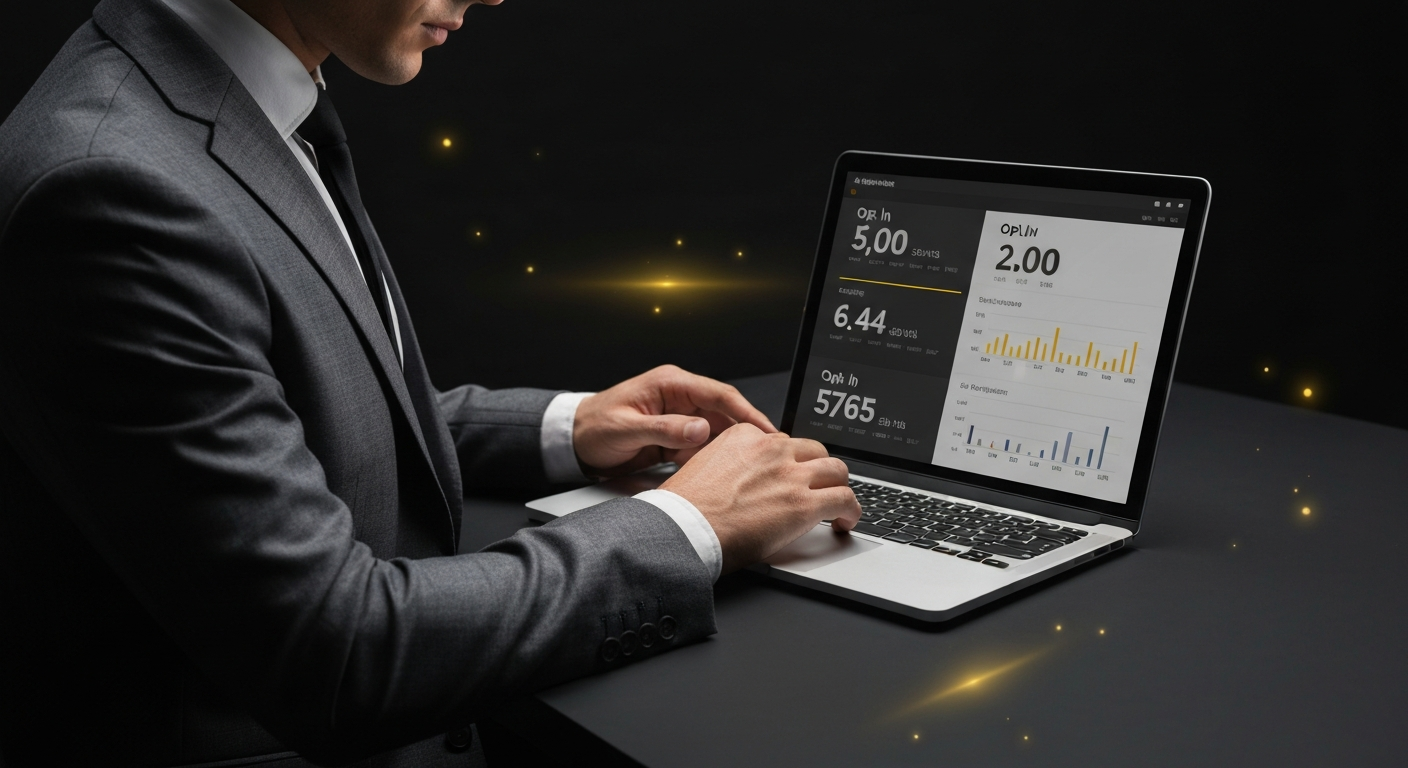 Coach reviewing funnel analytics showing strong opt-in and conversion rates before launching a paid ad campaign