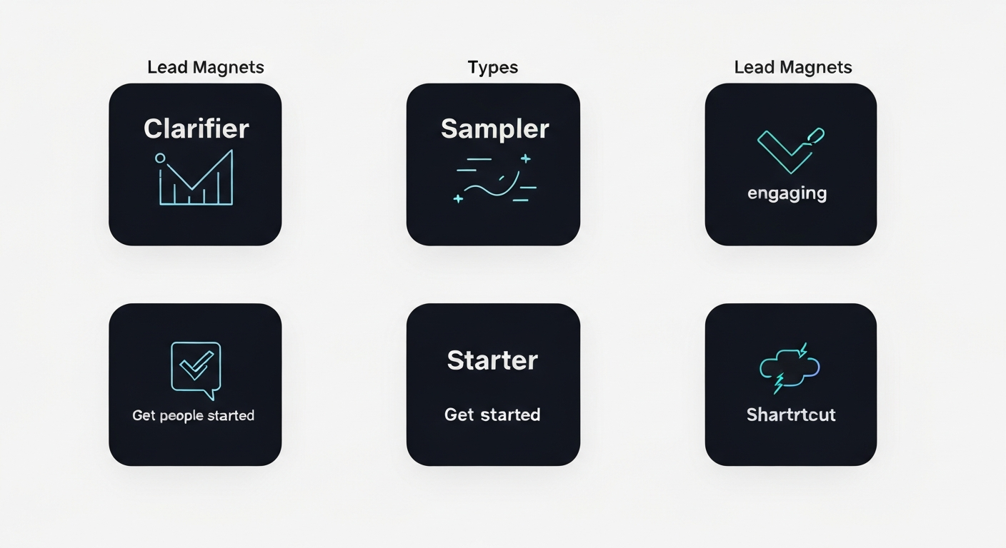 types of lead magnets for coaches and course creators