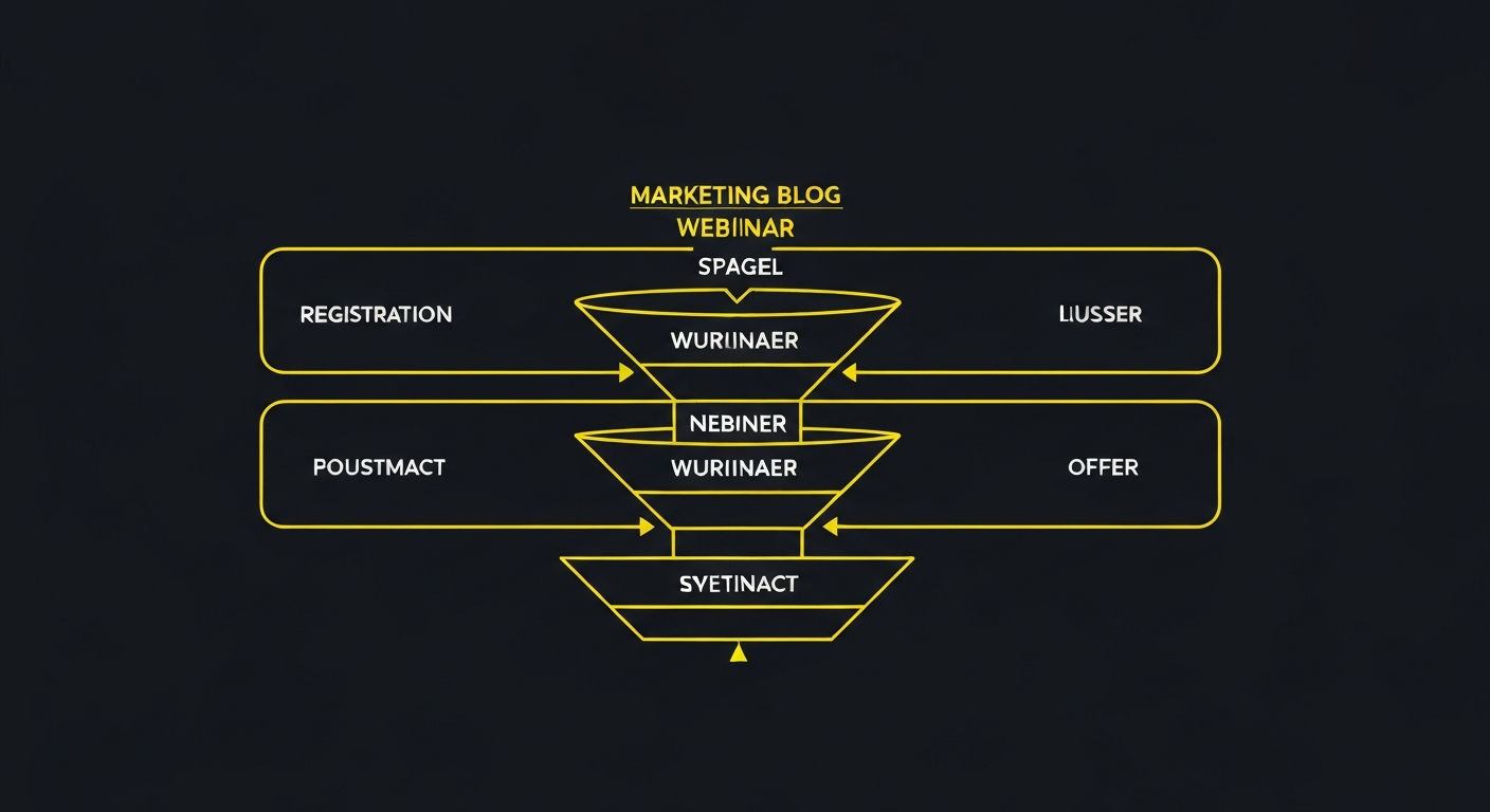 Webinar funnel structure for converting leads into clients