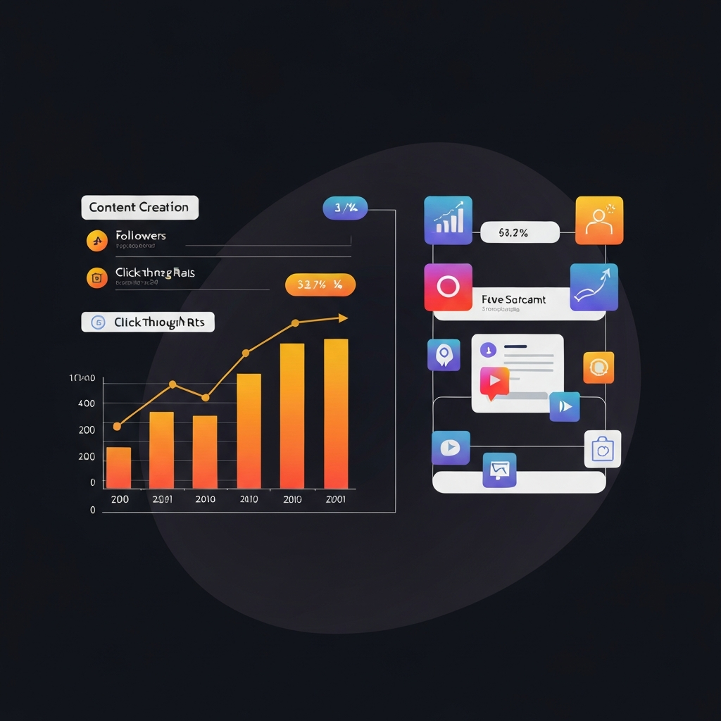 Coach posting valuable content on Instagram with growing follower engagement shown in the analytics