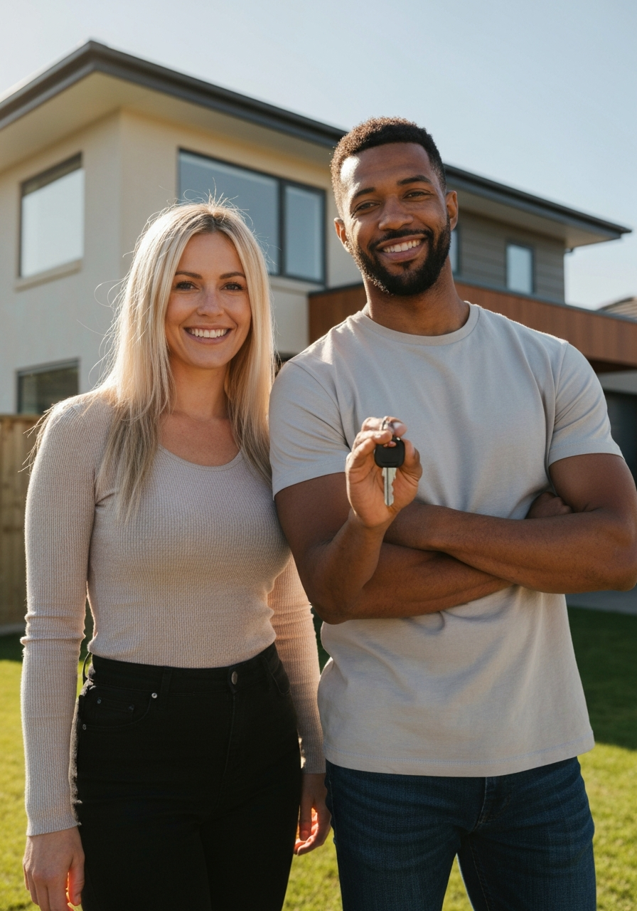 Happy home buyers in Georgia