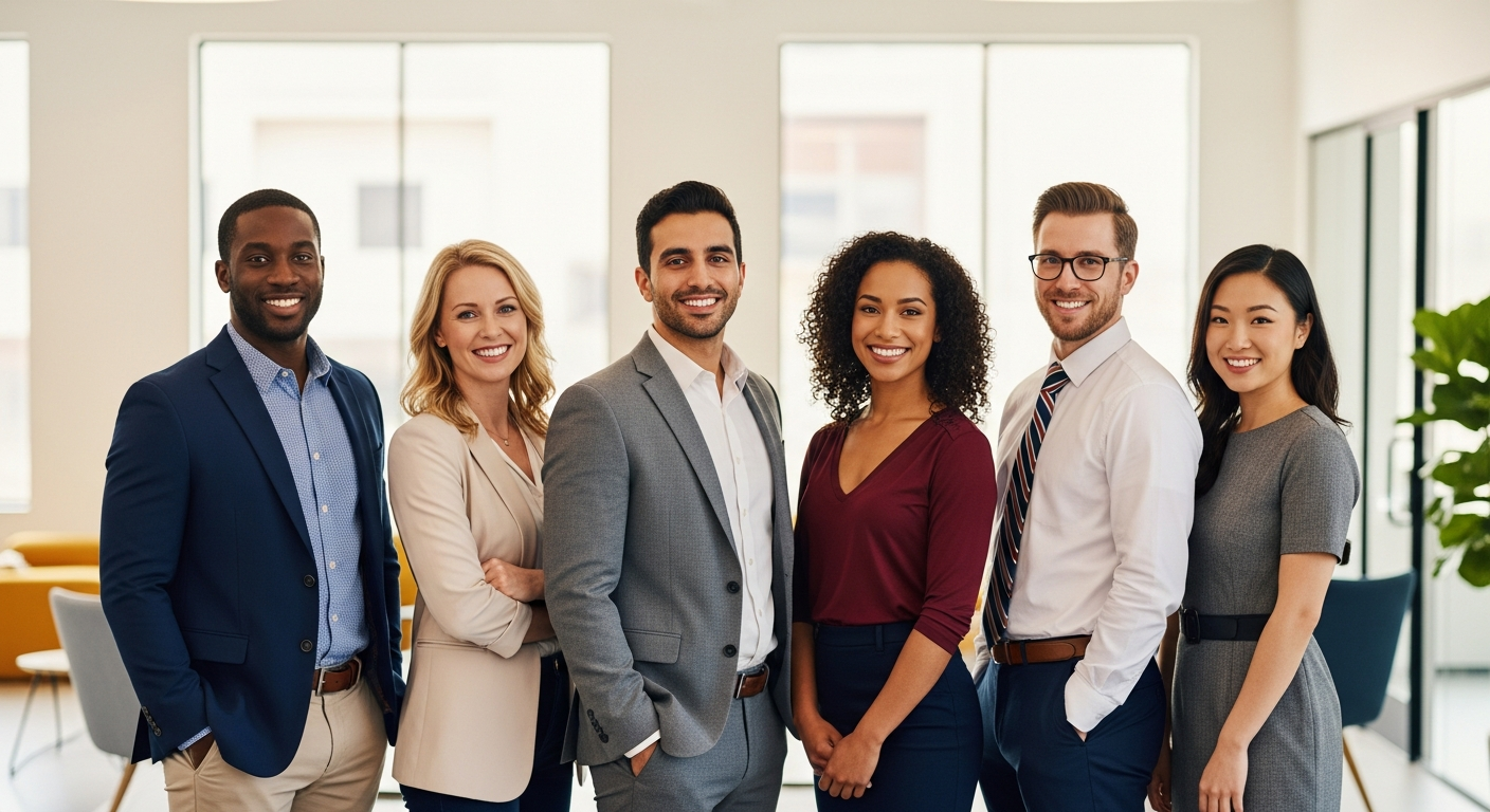 Mortgage broker helping a couple