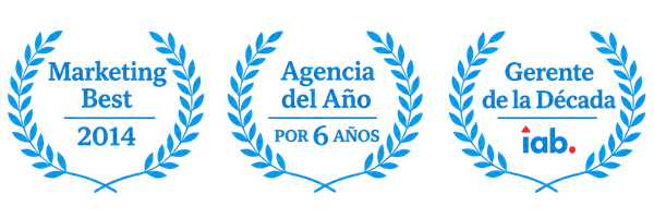 Premios y reconocimientos: Marketing Best, Agencia del Año, Gerente de la Década