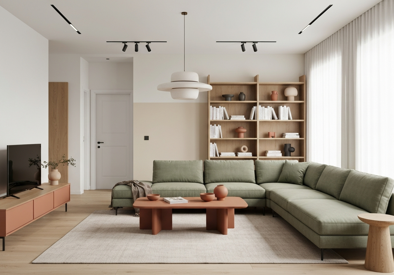 Home Cleaning Services Rochester NY | Professional Home Cleaners | Purity Cleaning Services Spotless modern living room after professional home cleaning service by Purity Cleaning Services