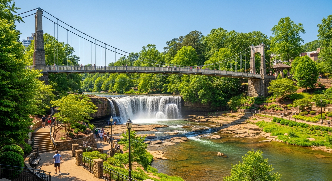 Falls Park on the Reedy in Greenville SC