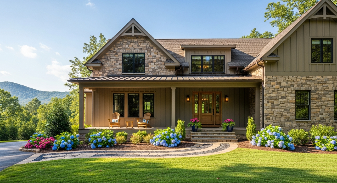 Beautiful home exterior representing real estate services in Upstate SC and Western NC