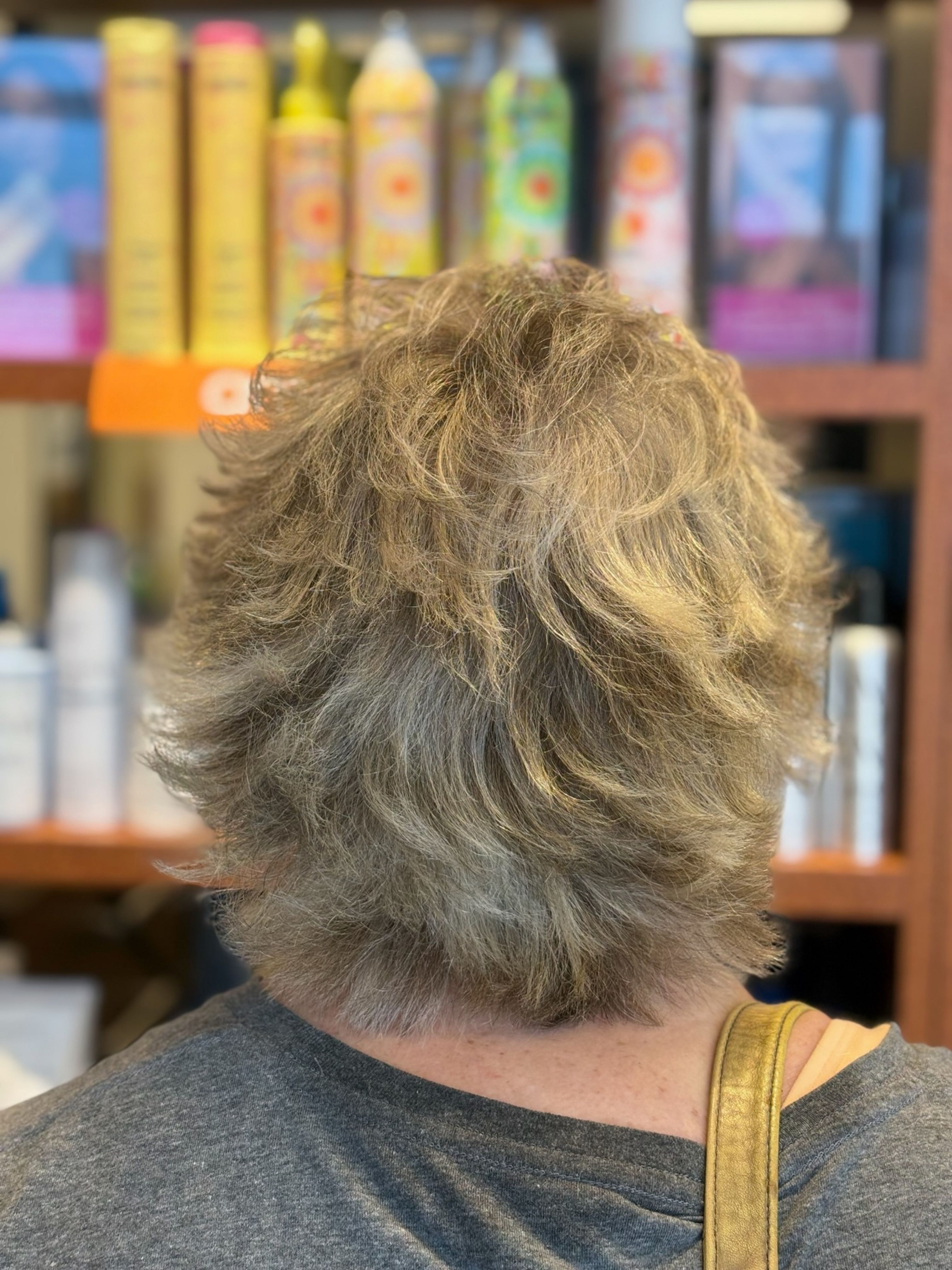 After creamy blonde toning
