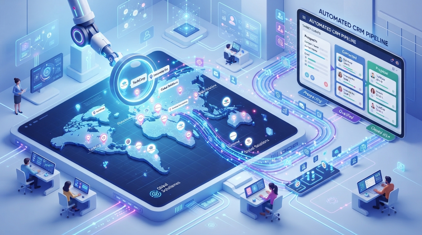 Prospecção B2B Automatizada: Como Encontrar Clientes no Piloto Automático