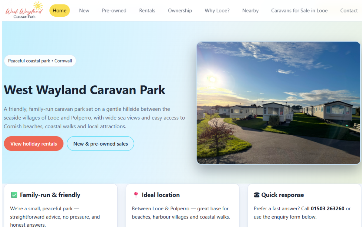 Caravans For Sale Looe