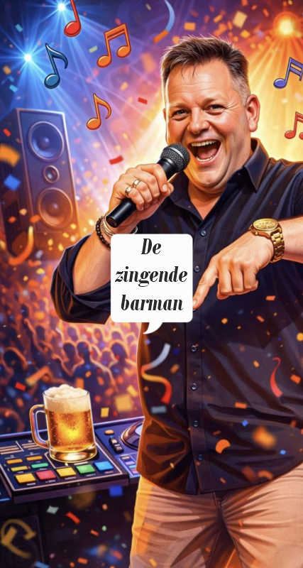 De zingende barman