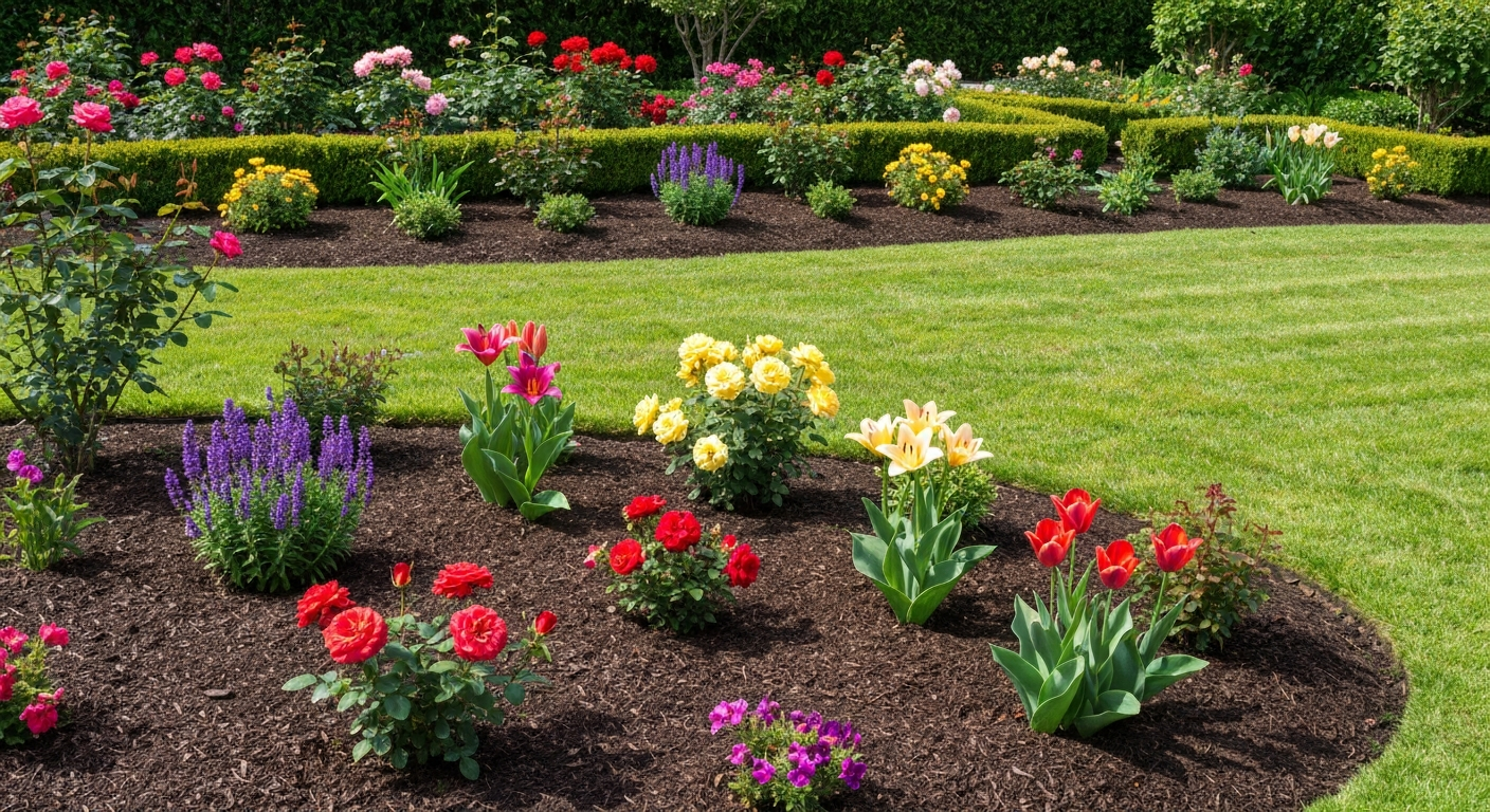 Beautifully maintained residential garden