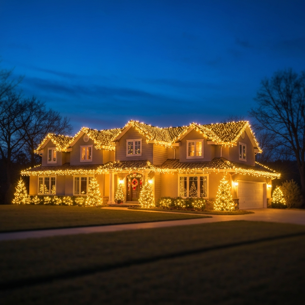Professional Holiday Lighting Installation in London Ontario