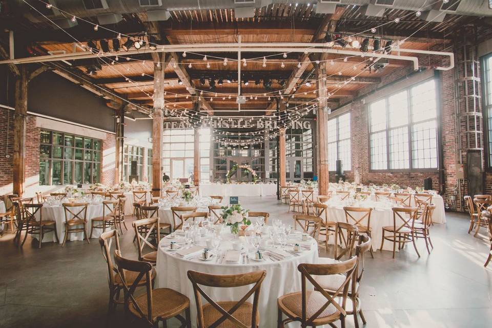 Steam Whistle Brewery industrial wedding venue