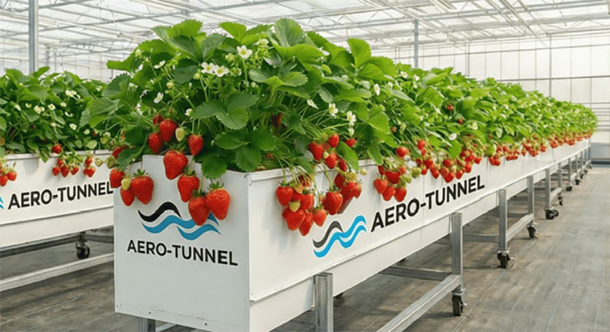 Aero-Tunnel strawberry farm