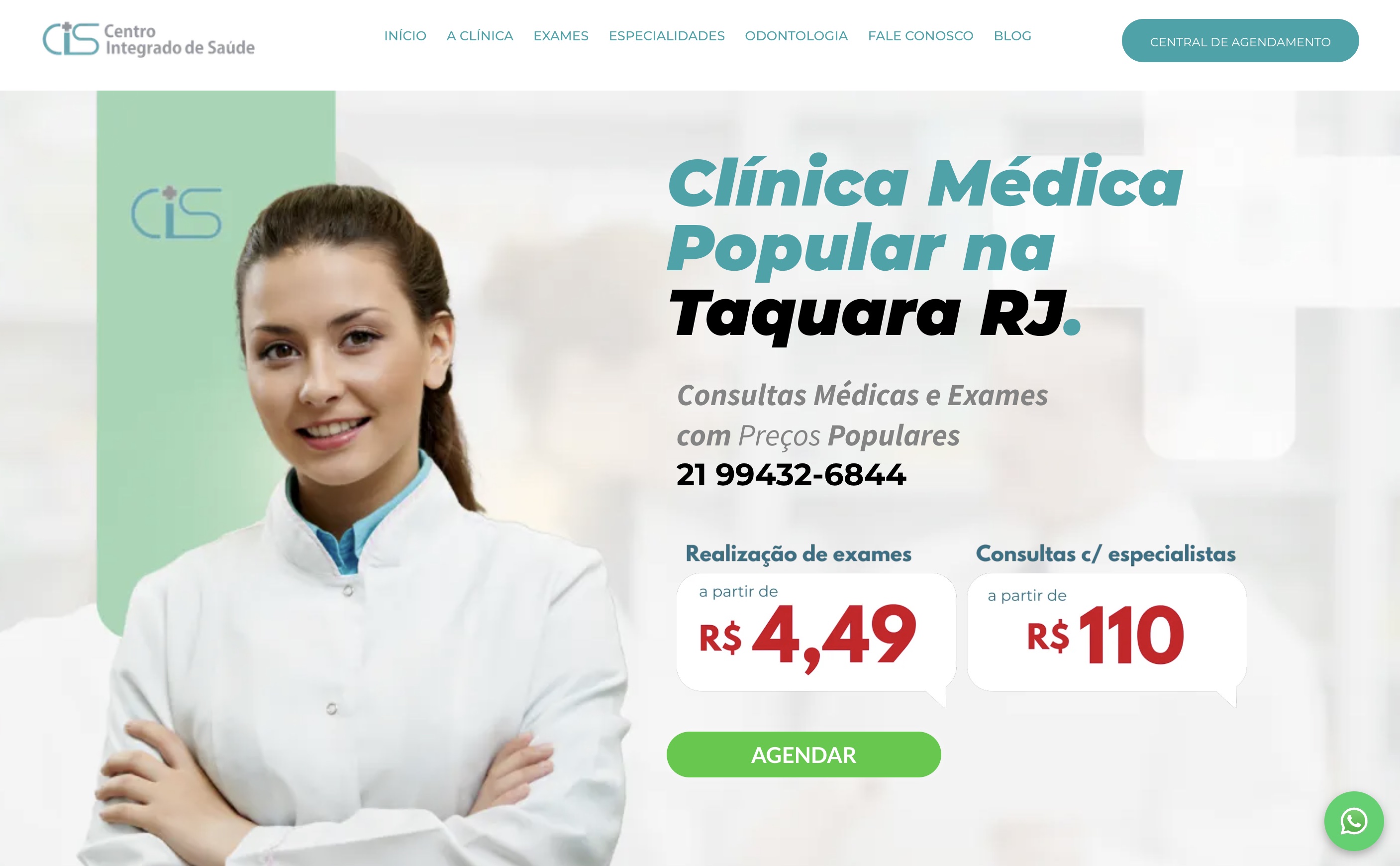Centro Integrado de Saúde — Site de Alta Conversão MKT Brazil