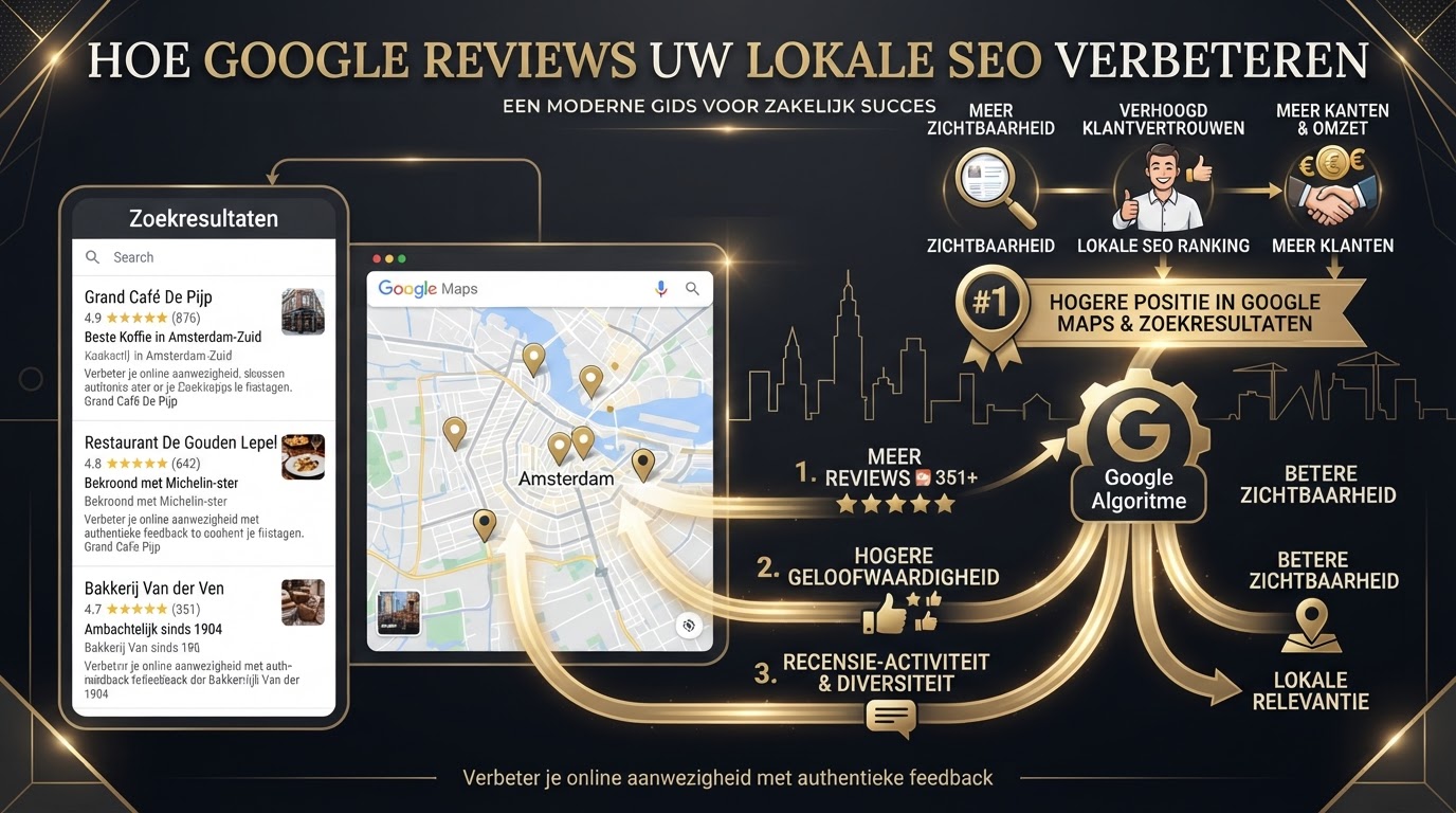 Hoe Google reviews je lokale SEO ranking verbeteren - meer zichtbaarheid op Google Maps en in zoekresultaten