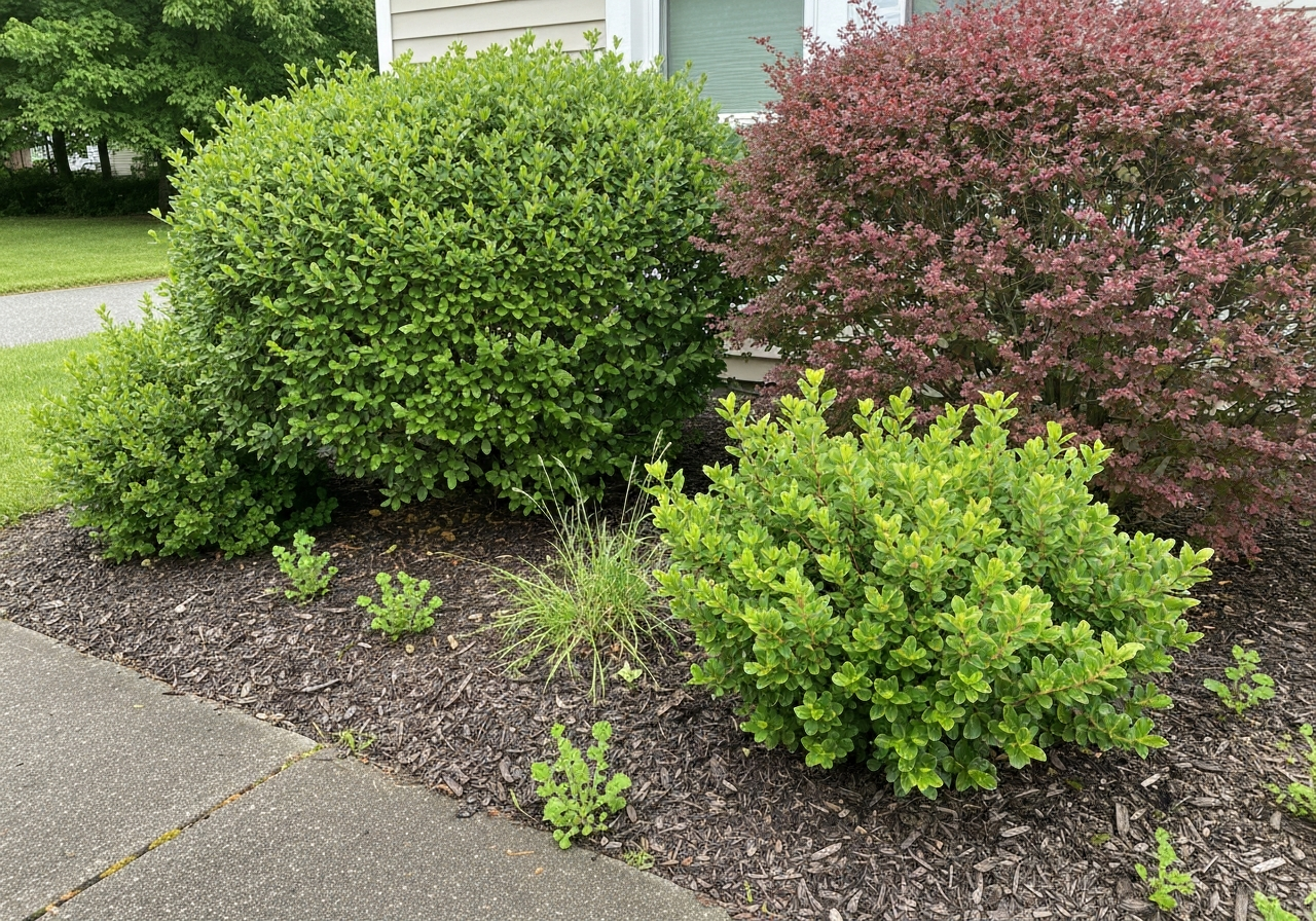 Beautifully landscaped front yard