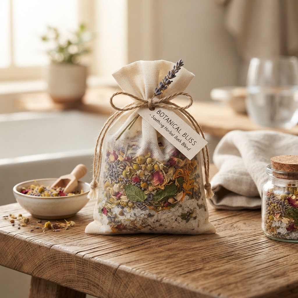 Aromatic Soothing Herbal Bath - Prosperity & Success — Best for Home Apothecary, Best for Stress Relief