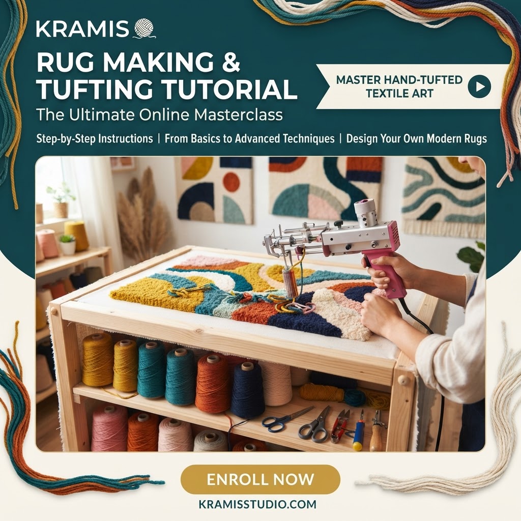 Rug Making & Professional Tufting Tutorial Course — Best for Creative Mastery, Best for Beginners, Top Science-Backed Choice