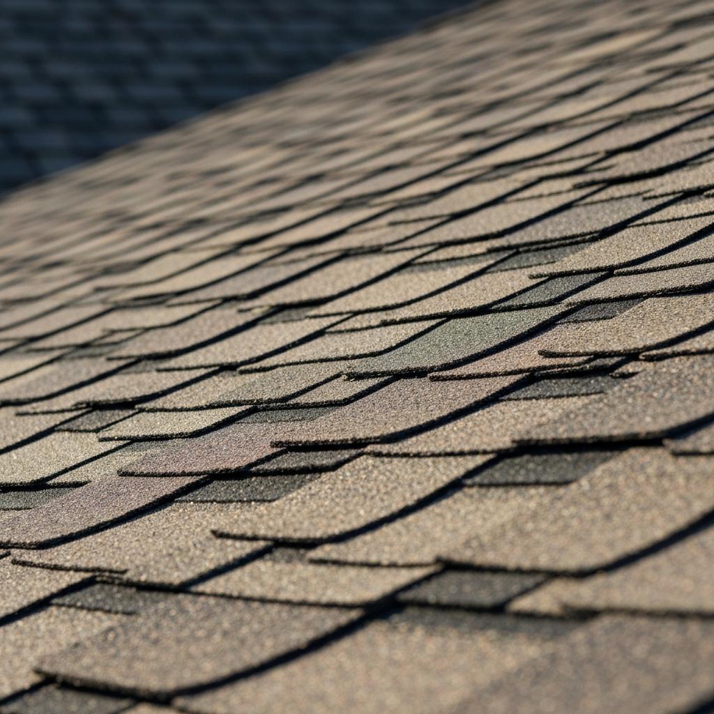 Asphalt roof