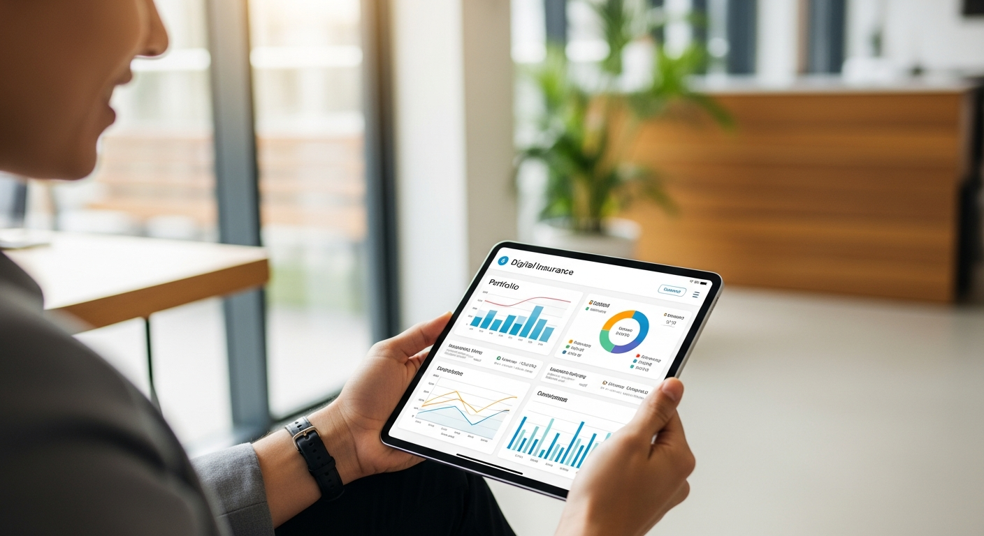 Digitales Kundenportal auf dem Tablet