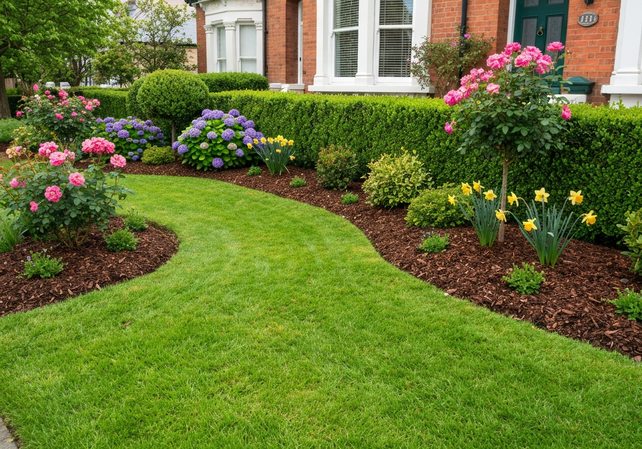 Custom landscaping in Mendon