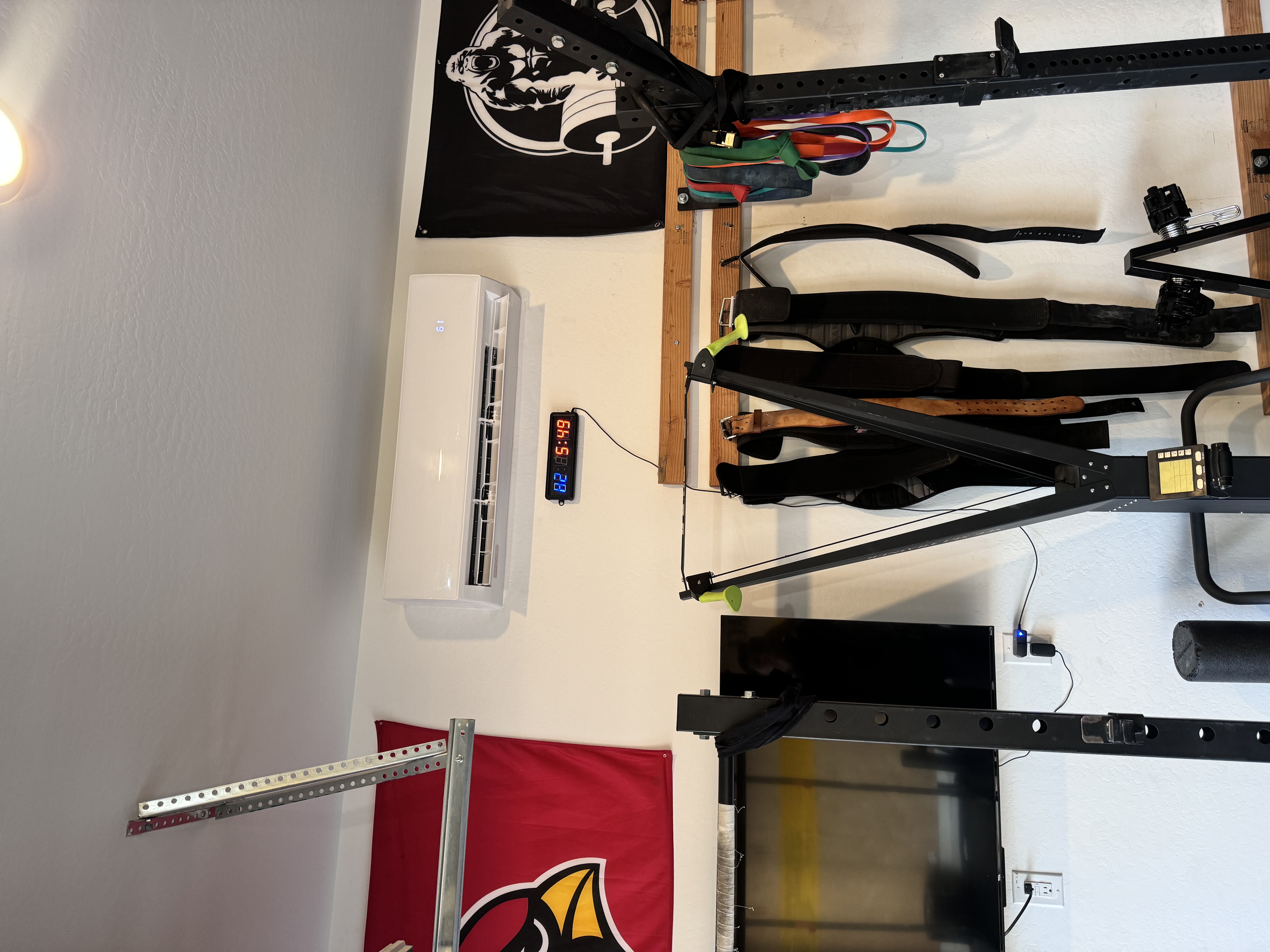 Home gym mini-split installation