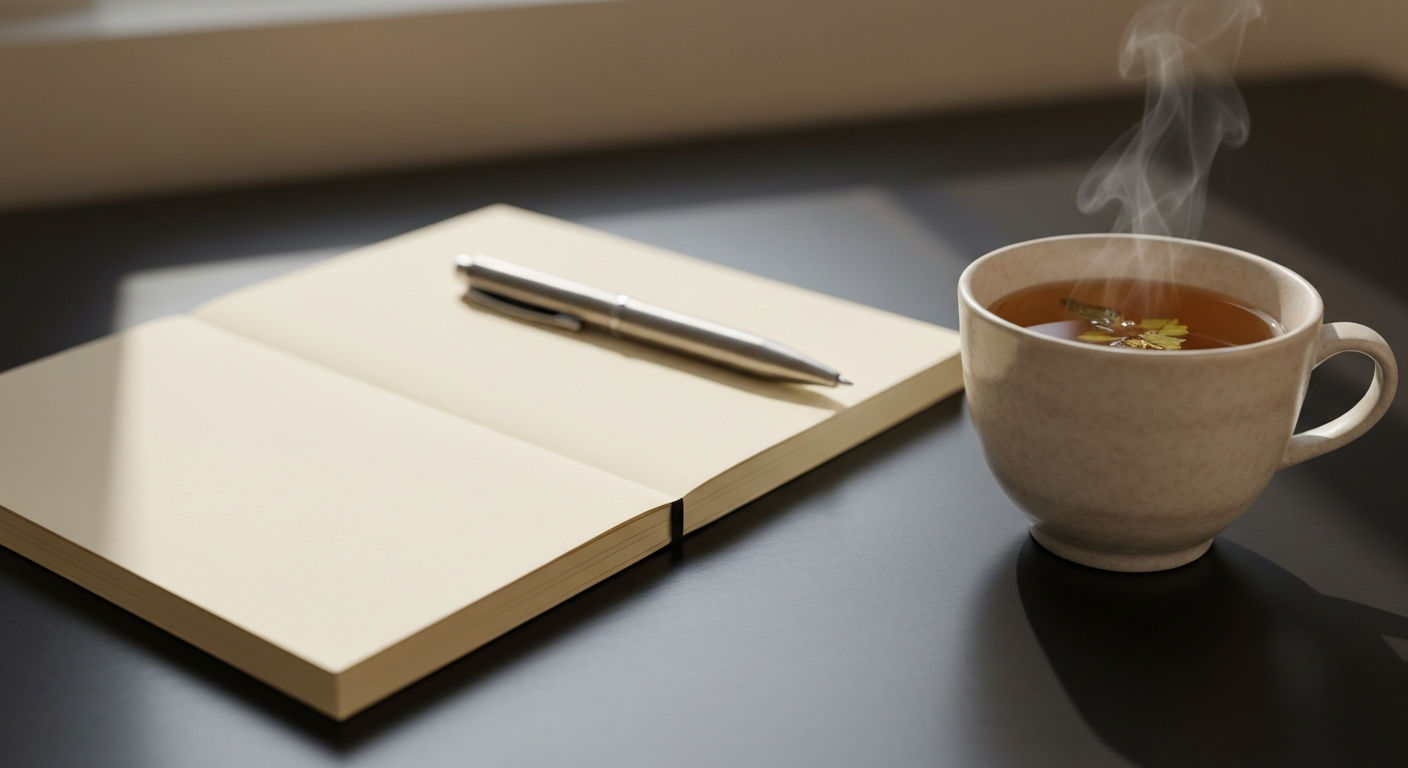 Peaceful workspace setup