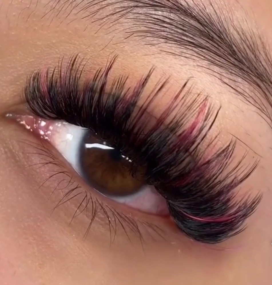 Colored Volume at Lashes by Cindy in San Antonio