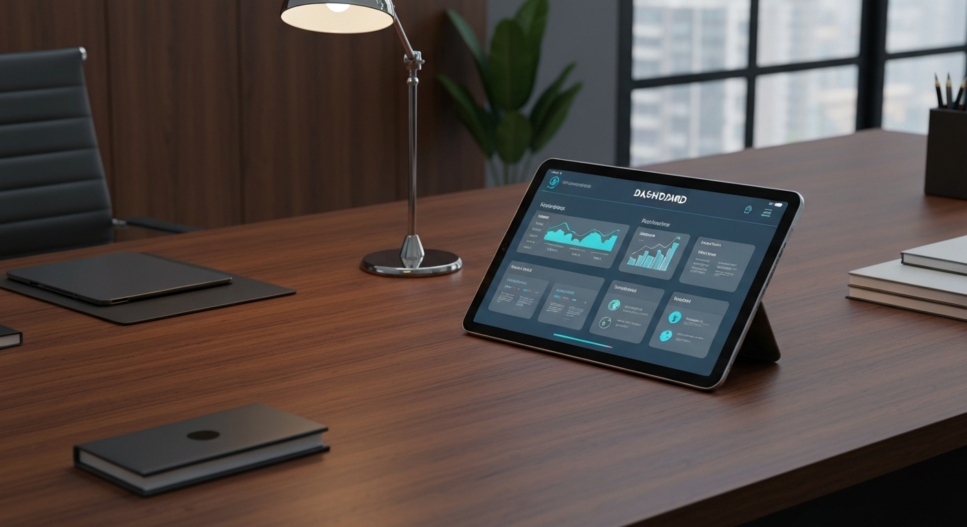 Modern law firm office with digital technology