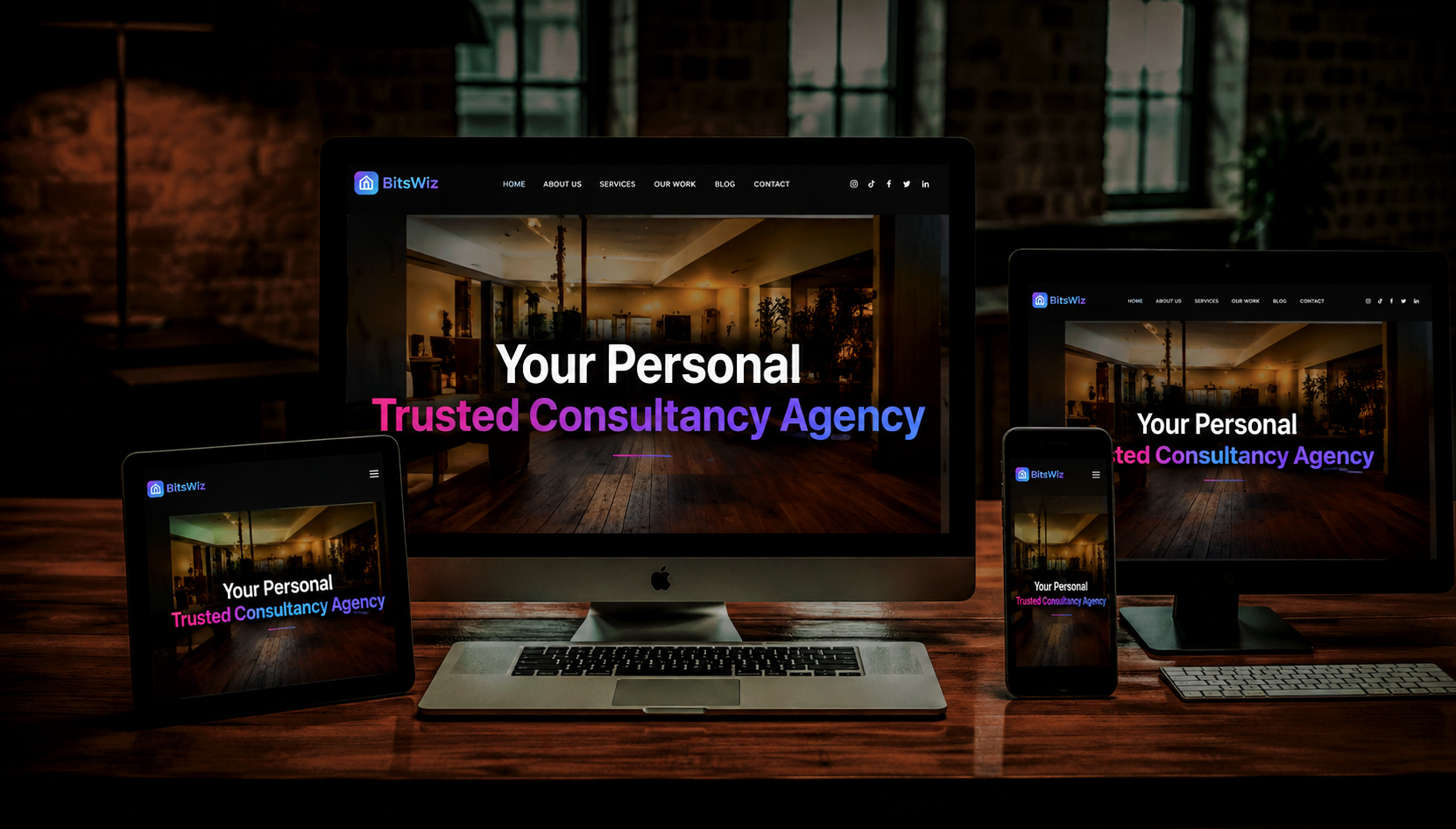 BitsWiz Trusted Consultancy Agency Multi-Device Showcase