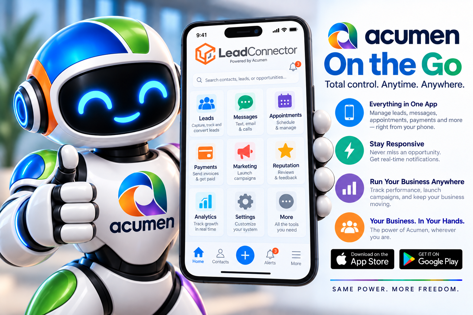 Acumen On the Go — LeadConnector Mobile Operating App