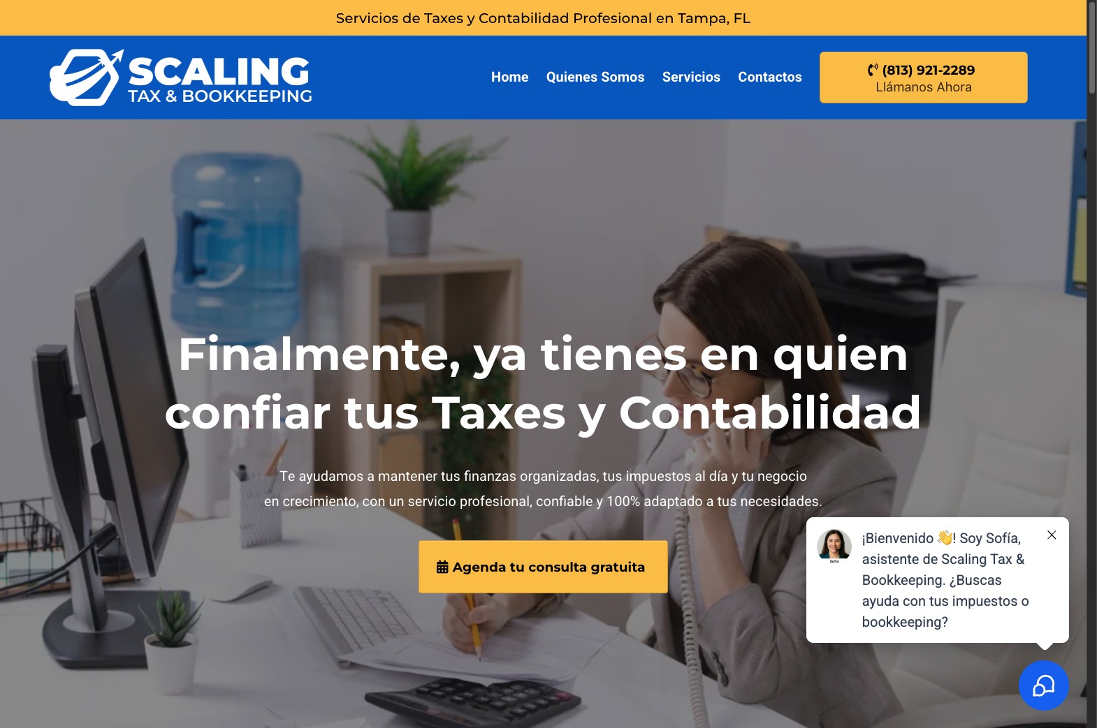 AI-powered website design for taxes & bookkeeping