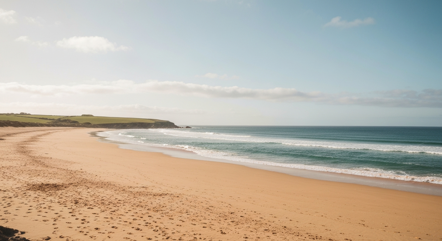 Open stretch of coastline