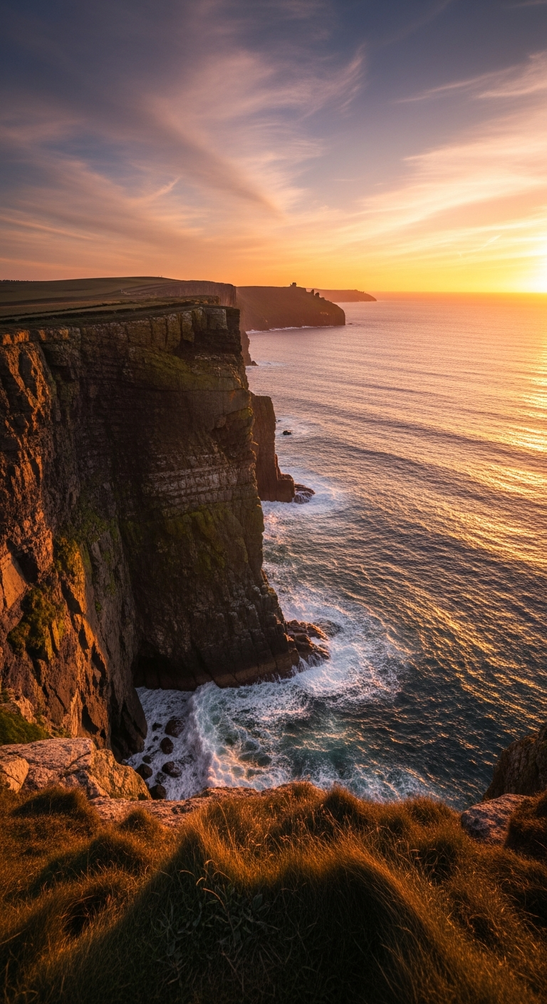 Dramatic Cornwall coastline Poldark