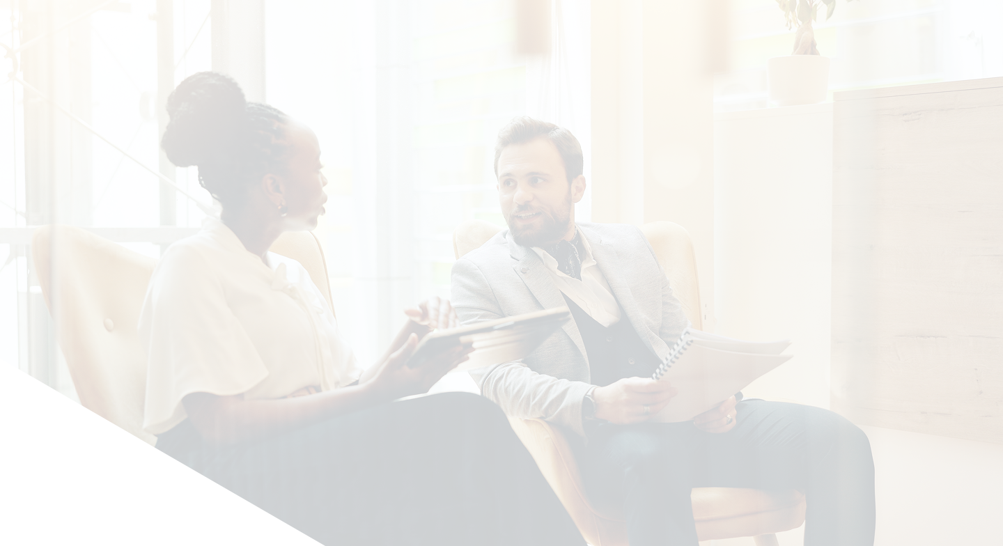 Business professionals discussing