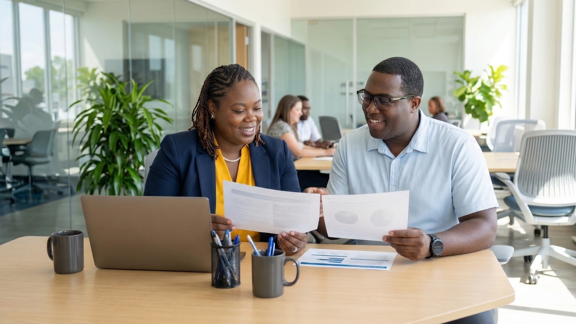 Business professionals in a consultation meeting