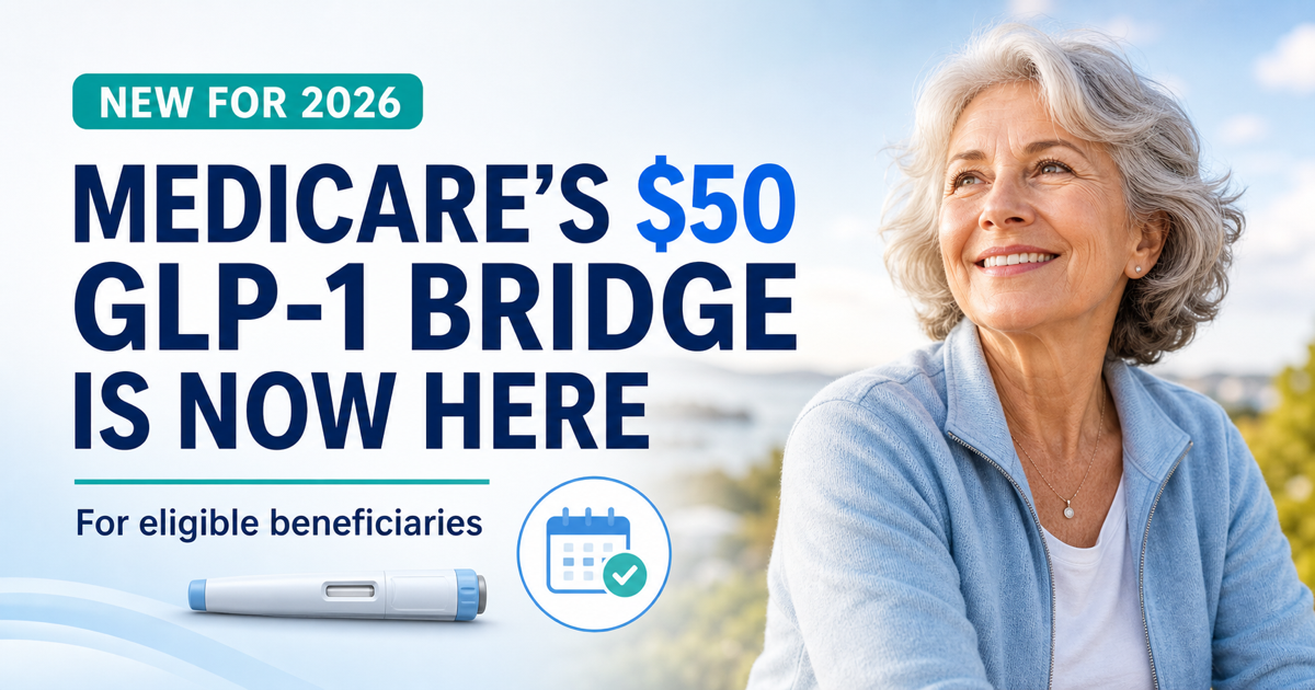 Medicare's Biggest Health News of 2026? The New $50 GLP-1 Program Is Finally Here.