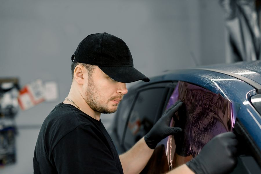 Professional window tint installation